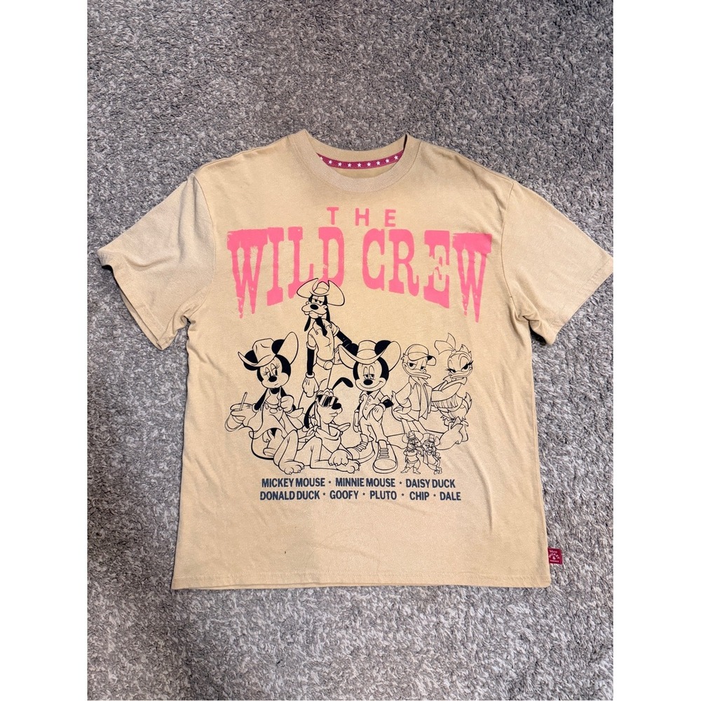 Disney Mickey & Friends Graphic Tee - Tan & Pink